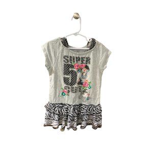 Faded Glory Girms Size Medium 7 8 Tshirt Dress tutu bottom Short Sleeve Pull ove